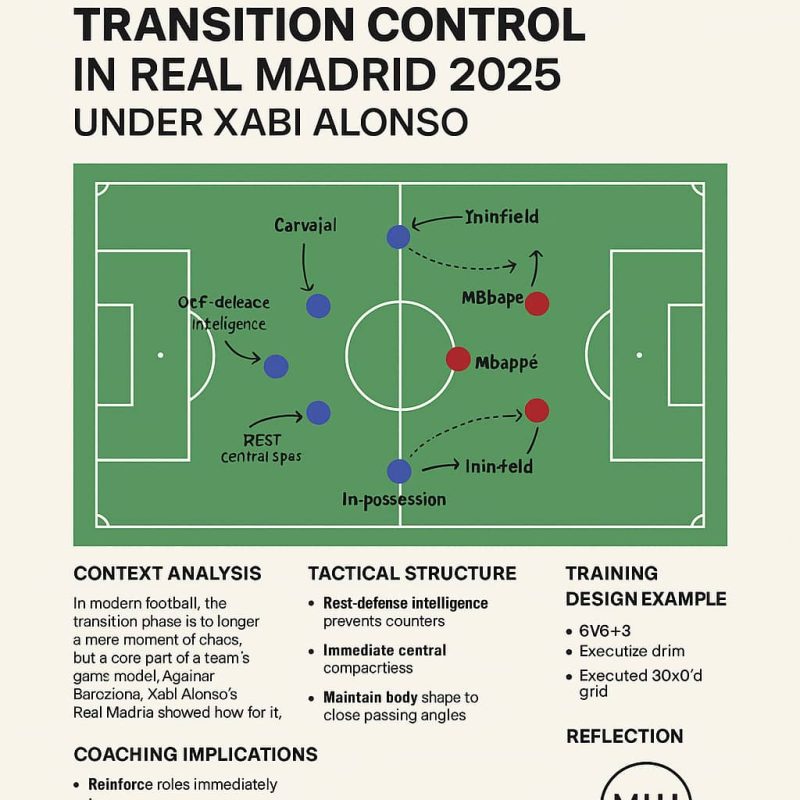 کنترل انتقال (Transition Control) در رئال مادرید ۲۰۲۵ زیر نظر ژابی آلونسو